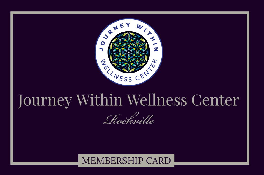 Membership card for Journey within wellness
Spa, Spa near me, Float Therapy, Floating, Pool, relax, recover, Sale, Rockville Maryland, Rockville, Maryland, Sports Recovery, Recovery, Gym, Relax, Rejuvenate, Gifts, Massage, Massage Therapy, Thai, Thai stretch, Stretch, body massage spa near me, Spa, Luxury Spa, Rockville, North Bethesda